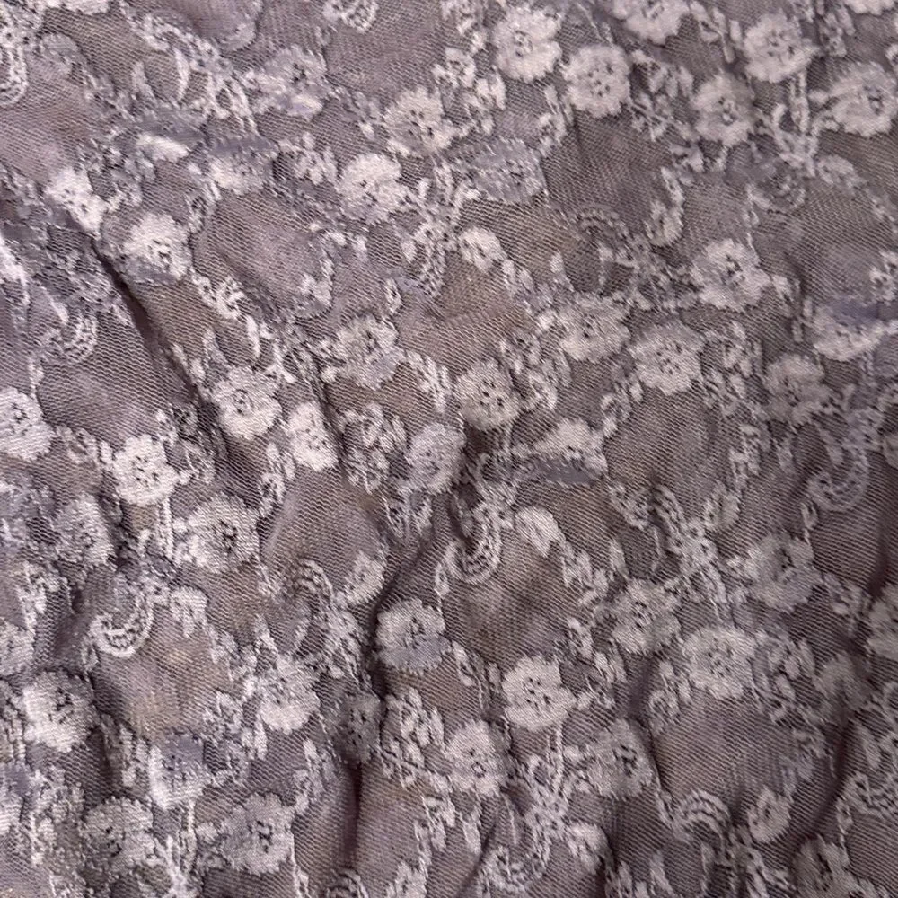 Out From Under Luna Sheer Lace Mock Neck Top Lavender